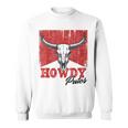 Howdy Putos Cool Retro Western Cowboy Vintage Sayings Sweatshirt