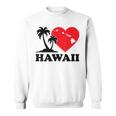 I Love Hawaii ハワイアンハートパーム レディース メンズ ボーイズ ガールズ スウェットシャツ