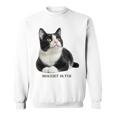 Mischief In Fur 猫写真 ハチワレ猫 黒白猫 猫好き ネタ 猫しもべ 猫飼い 猫依存症 長袖tシャツ スウェットシャツ