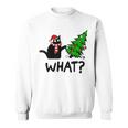 Ugly Sweater Christmas Tree Naughty Black Cat What Santa Hat Sweatshirt Ugly Sweater Christmas Tree Naughty Black Cat What Santa Hat Sweatshirt
