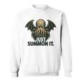 クトゥルフ、ただ召喚するだけ、面白い宇宙ホラークトゥルフカルト。 長袖tシャツ スウェットシャツ