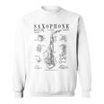 サックス オールド ヴィンテージ 特許 図面 プリント スウェットシャツ