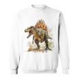 スピノサウルス 恐竜モチーフ イラスト スピノサウルス スウェットシャツ