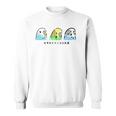 セキセイインコ 三兄弟 インコ 鳥 かわいい イラスト 手書き セキセイインコ 好き 鳥好き おもしろ 長袖tシャツ スウェットシャツ