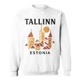 タリン エストニア 中世 旧市街 ヴィンテージ レトロ エストニア スウェットシャツ