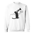 トランペット奏者猫 スウェットシャツ