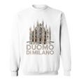 ドゥオーモ・ディ・ミラノ大聖堂のイラスト スウェットシャツ
