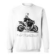 バイク オリジナル作品 タトゥーバイカーv650-Twin Cafe スウェットシャツ