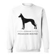 ファラオハウンド ブラック シルエット スウェットシャツ