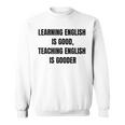 ヴィンテージの退職英語教師、面白い英語教師 スウェットシャツ