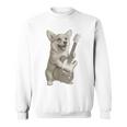 面白いtシャツ コーギー ギター イヌ メンズ 犬好き グッズ かわいい おもしろ 面白い 服 ネタ スウェットシャツ