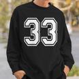 33番のスポーツスタイル。ホワイト。 スウェットシャツ 彼への贈り物