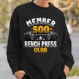 500ポンド ベンチプレスクラブ スウェットシャツ 彼への贈り物