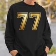 77 ナンバーセブンティセブンチーム スポーツ グラフィック 代表チームマッチング スウェットシャツ 彼への贈り物