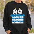 89 歳の誕生日番号 89 89 歳の誕生日番号 長袖tシャツ スウェットシャツ 彼への贈り物