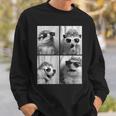 Adorable Hedgehog Sunglasses Animal Photo Forest Animal Sweatshirt Gifts for Him