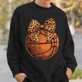 Basketball Coquette Bow Cute Basketball Player Sweatshirt Gifts for Him