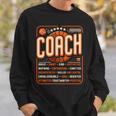 Coach Definition コーチtシャツ 男性用 面白いコーチ 長袖tシャツ スウェットシャツ 彼への贈り物