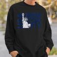Cool Nyc New York Citytatue Of Liberty With Usa Flag スウェットシャツ 彼への贈り物