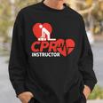 Cpr インストラクターシャツ Ems ボランティア ナースライフセーバー ギフト 長袖tシャツ スウェットシャツ 彼への贈り物