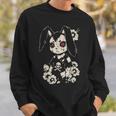 Creepy Bunny Rabbit Japanese Kawaii Manga Horror Goth Sweatshirt Gifts for Him