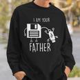 Cute & Usb Floppy Disk I Am Your Father Pun スウェットシャツ 彼への贈り物