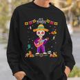Dia De Los Muertos Skeleton Dancing Guitar Hat Toddler Boys Sweatshirt Gifts for Him