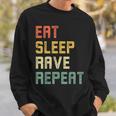 Eatleep Rave Repeat Edm テクノ スウェットシャツ 彼への贈り物