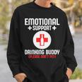 Emotionalupport Drinking Buddy Adultarcastic Humor スウェットシャツ 彼への贈り物
