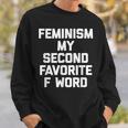 Feminism Myecond Favorite F Word ファニーフェミニスト スウェットシャツ 彼への贈り物