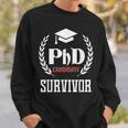 PhdurvivorFor Graduationtudent スウェットシャツ 彼への贈り物