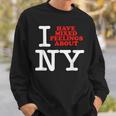 I Have Mixed Feelings About New York スウェットシャツ 彼への贈り物