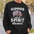 Hippos Are Mypirit アニマルシャツ – Hippos Lover スウェットシャツ 彼への贈り物