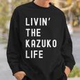 Kazuko の人生を生きている Kazuko 長袖tシャツ スウェットシャツ 彼への贈り物