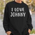 I Love Johnny Love John スウェットシャツ 彼への贈り物