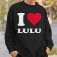 Red Heart I Love Lulu スウェットシャツ 彼への贈り物