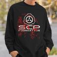 Scp、財団、血で 長袖tシャツ スウェットシャツ 彼への贈り物