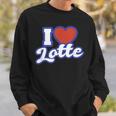 アイ・ラブ・ロッテ スウェットシャツ 彼への贈り物
