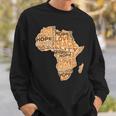 アフリカの平等パターン メラニン 肌色 アフリカ地図 スウェットシャツ 彼への贈り物