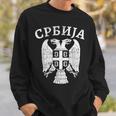 セルビア セルビア セルビア語 紋章 イーグル クロス 旗 キリル文字 スウェットシャツ 彼への贈り物