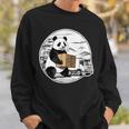 トラック運転手 パンダ 運送業 水墨画 和風 おもしろ 動物 スウェットシャツ 彼への贈り物