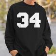 ナンバー34 スポーツジャージプレーヤー 34 ファン フロントプリント ヴァーシティ スウェットシャツ 彼への贈り物