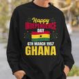 ハッピー独立記念日 ガーナ ガーナの歴史の誇り スウェットシャツ 彼への贈り物