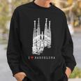 バルセロナ サグラダファミリア ヴィンテージ スパニッシュ I Love Barcelona スウェットシャツ 彼への贈り物