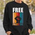 パレスチナ人のためのフリーパレスチナのレトロなビンテージデザイン 長袖tシャツ スウェットシャツ 彼への贈り物