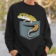 ヒョウ ヤモリ トカゲ 爬虫類 ヒョウ ヤモリ愛好家 スウェットシャツ 彼への贈り物