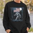 ビッグフット サスカッチ アメリカ国旗 愛国的 7月4日 アメリカ スウェットシャツ 彼への贈り物