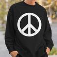 ホワイト ピースサイン スウェットシャツ 彼への贈り物