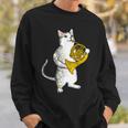 フレンチホルン音楽家オーケストラ音楽を奏でるクールな猫 スウェットシャツ 彼への贈り物