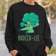 ブロッコリー 面白い空手カンフーブロッコリー野菜 スウェットシャツ 彼への贈り物
